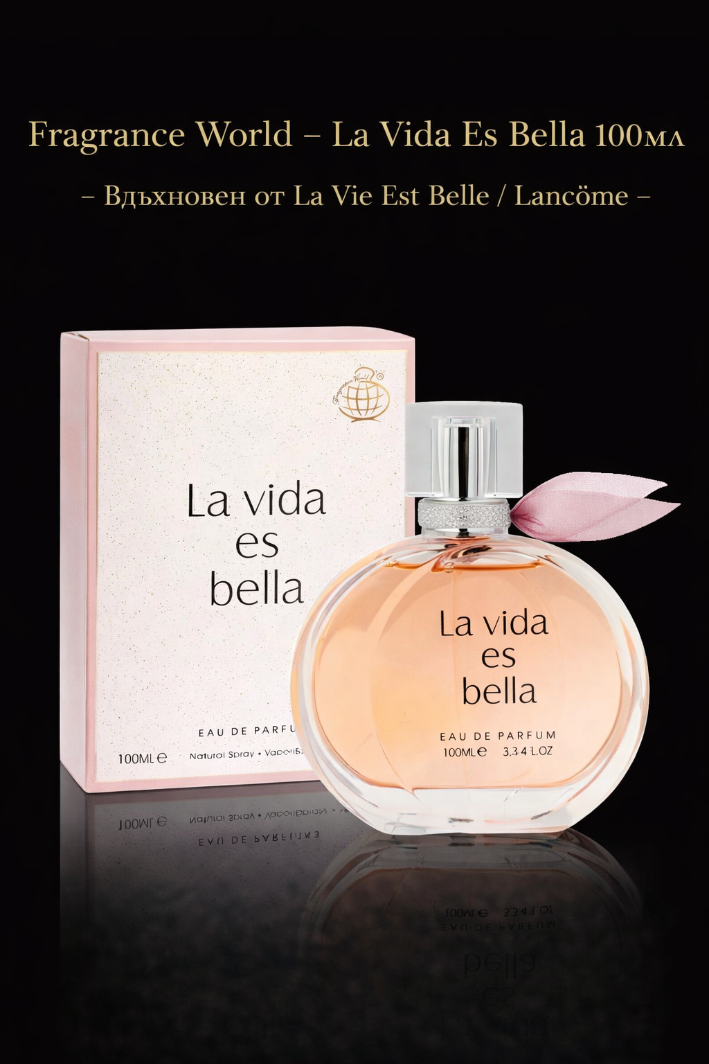 Дамски Парфюм Fragrance World La vida es bella EDP 100 мл. Вдъхновен от La Vie Est Belle / Lancôme